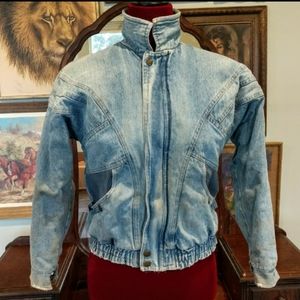 RARE 1980s Gearing Up Denim Jacket